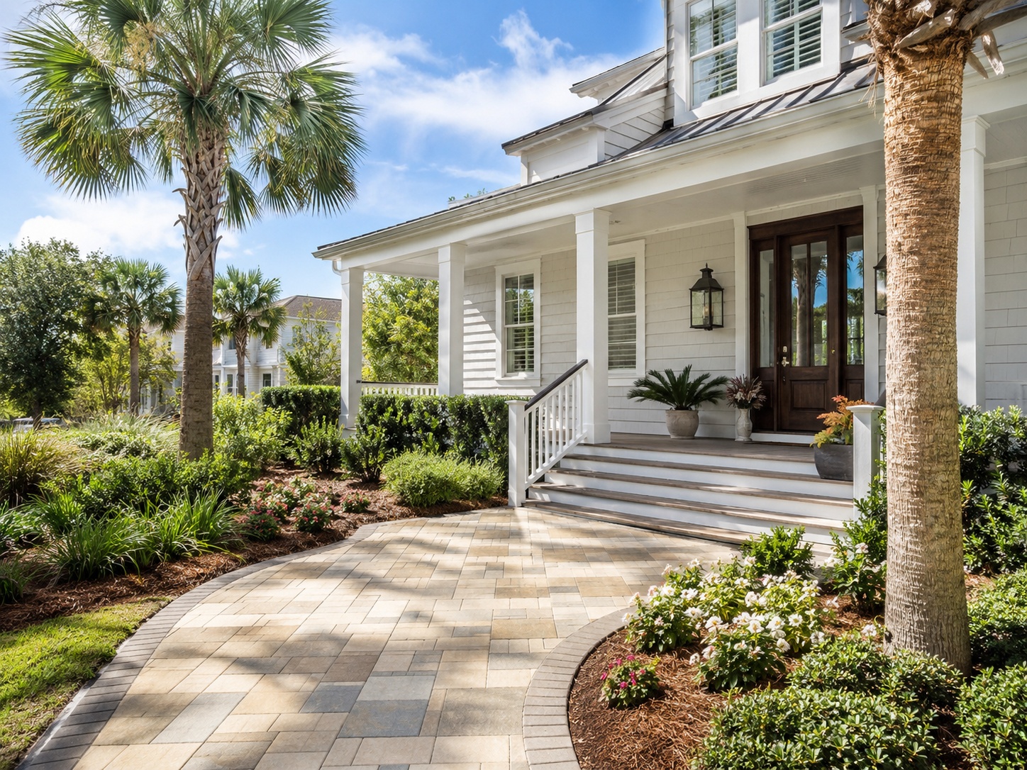 Clean Myrtle Beach property exterior after pressure washing